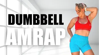 Total Body AMRAP Workout with Weights | High Intensity Strength Training