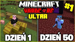 SPOCENIEC vs 50 DNI NA ULTRA HC w Minecraft! *BEZ REGENERACJI!* | Pierwsze projekty #1