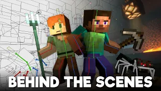 Mineshaft: BEHIND THE SCENES - Alex and Steve Life (Minecraft Animation)