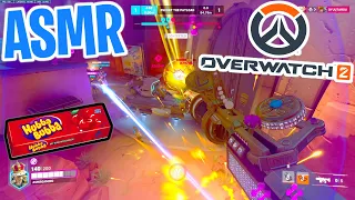 ASMR Gaming 😴 Overwatch 2 Competitive! Relaxing Gum Chewing 🎮🎧 Controller Sounds + Whispering 💤