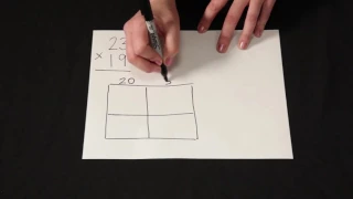 Multiplying 23 x 19 Using the Area Model of Multiplication