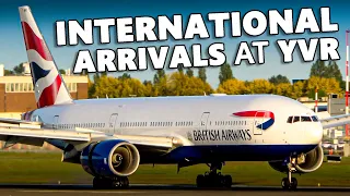 ONLY INTERNATIONAL HEAVY ARRIVALS at Vancouver Airport (YVR) [4K]