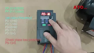 Single-phase VFD drive single-phase motor parameter setting(KE300A)