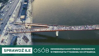 Ile osób odwiedziło nowy most w pierwszym tygodniu? SPRAWDŹ!