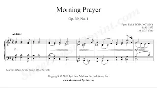 Tchaikovsky : Morning Prayer Op. 39, No. 1