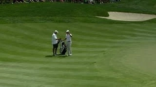 Adam Scott strikes marvelous approach to set up birdie at the Memorial