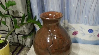 Как сделать кувшин, вазу из папье- маше.How to make a jug, a vase of papier-mache.
