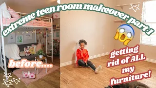 EXTREME teen room makeover part 1  | just jordyn