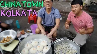WONTON NOODLES! Indian Chinese Street Food in CHINATOWN Kolkata India