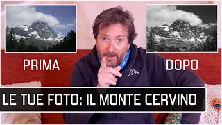 Edito le tue fotografie con post produzione in Lightroom - Il Monte Cervino e i larici - Cervinia