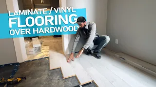 How to Install Laminate or Vinyl Plank Flooring over old Hardwood