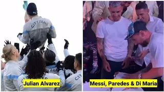 The Argentinian players were welcomed like heroes upon their return to the clubs