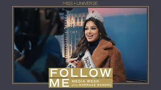 Harnaaz Sandhu takes on NYC MEDIA WEEK! | FOLLOW ME | Miss Universe