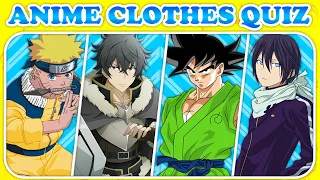 Guess The Anime Characters Clothes True Color | Popular Anime Characters Clothes Quiz | ANIME QUIZ🎮