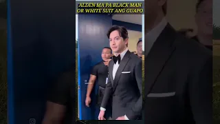 #ALDENRICHARDS ANG GUAPO SA BLACK OR WHITE SUIT! #shorts #muph #kathden #kathrynbernardo