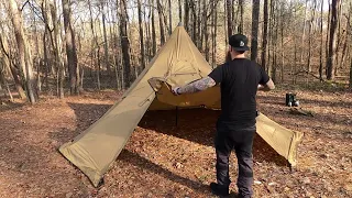 Solo Hot Tent Camping by the Lake