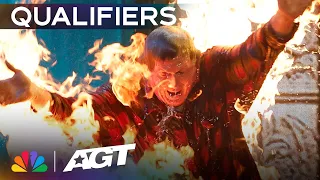 Ray Wold and his mom are ON FIRE! | Qualifiers | AGT 2023