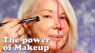 Grandma's Natural VS No Makeup Look | The Power of Makeup