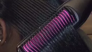 Demo Silk Press 4B/C Hair with Tymo Straightening Brush Iron (Updated 8/24/2020)