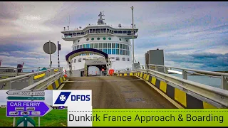 DFDS Ferry Boarding Dunkirk France - Dover UK Complete Drive 5/11/2022