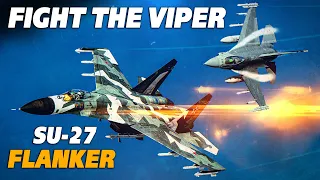 Fight The Viper | Su-27 Flanker Vs F-16C Viper DOGFIGHT | Digital Combat Simulator | DCS |