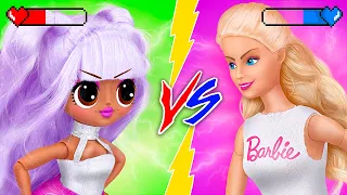 Poupée Barbie VS LOL Surprise