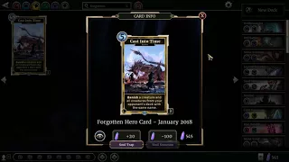 The Elder Scrolls Legends - Forgotten Hero Collection Cards Review (Part 1)