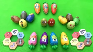 Looking For Numberblocks, Alphabet Lore Slime With Rainbow Egg and Carrot Mix! ASMR