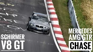 SCHIRMER BMW E92 M3 chasing Mercedes AMG GTR | Nordschleife | 7:23 BTG | Alex Hardt