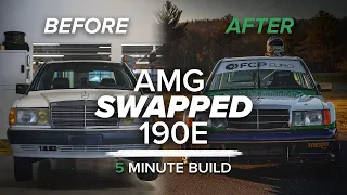 1100 Hours To Build An M133-Swapped 1992 Mercedes 190e In 5 Minutes