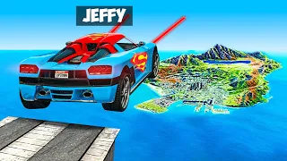 Jeffy Jumps SUPERMAN Cars Across ENTIRE MAP in GTA 5!