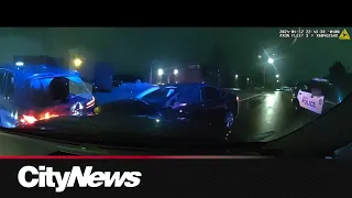 Video captures police confrontation with alleged carjackers