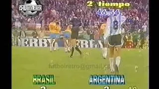 Argentina 3 vs Brasil 3 Amistoso 1991 Cancha Velez FUTBOL RETRO TV