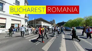 Bucharest, Romania | 4K Walking Tour | April 2024