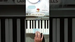 How to Play Carol of the Bells #carolofthebells #christmassongs  #christmasmusic  #pianolessons