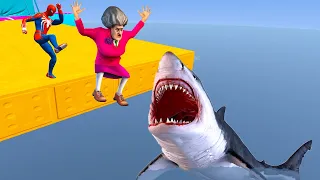 Scary Teacher 3d - Shark Fight with Scary Teacher - Game Animation