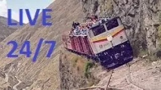 Virtual Railfan LIVE 24/7 - THE MOST DANGEROUS and EXTREME RAILWAYS in the WORLD