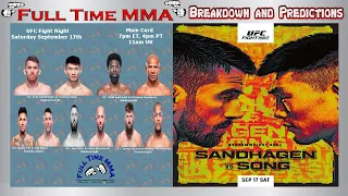 UFC Fight Night: Cory Sandhagen vs Yadong Song - Breakdown and Predictions