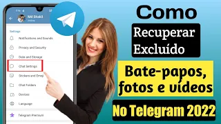 Como recuperar bate-papos, mensagens, fotos e vídeos excluídos do Telegram 2022 ||