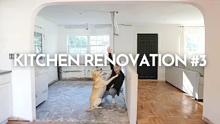 Kitchen Renovation #3 | Framing, Electrical, Plumbing, Drywall