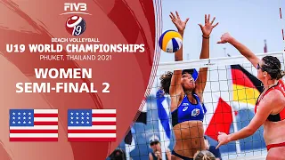 USA vs. USA - Women's Semi-Final 2 | U19 Beach Volleyball World Champs 2021