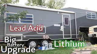 How to Switch From Lead Acid to Lithium Batteries in your Camper RV or 5th Wheel!! EASY