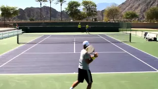 Fernando Verdasco Practice 2013 BNP Paribas Open Indian Wells