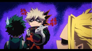 Bakugo worried about Deku and All Might