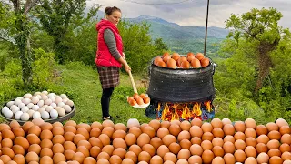 Whole Mountain Of Chicken Eggs! Scrambled, Fried, or Baked 🐔🥚