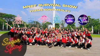 [KPOP IN PUBLIC] MNET SURVIVAL SHOW THEME SONG DANCE COVER BY SUGAR X SPICY FROM INDONESIA