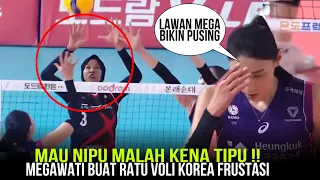 MOMEN LUCU MEGAWATI BUAT RATU VOLI KOREA KIM YEON PUSING & MALU ‼️