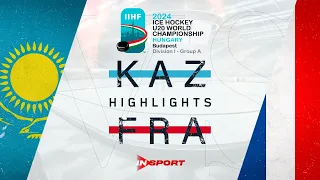 Хоккей | Казахстан - Франция HIGHTLIGHTS 13.12.23| Молодежный чемпионат мира - 2024