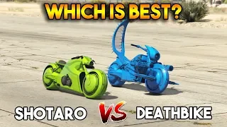 GTA 5 ONLINE : DEATHBIKE VS SHOTARO (WHICH IS BEST?)