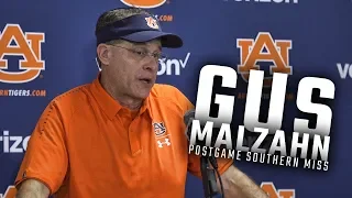 Hear what Gus Malzahn had to say following Auburn's 24-13 win over Southern Miss